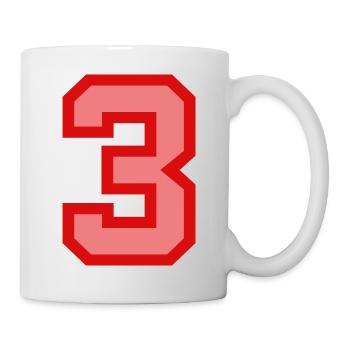 Cool Retro Retrostyle Jersey Number Back Number - Mug - white - Right