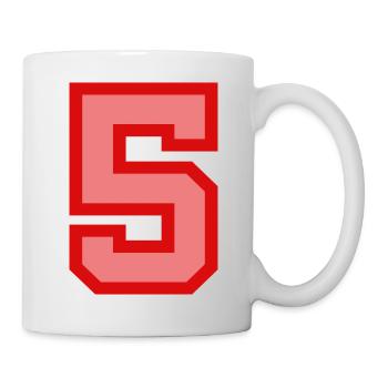 Cool Retro Retrostyle Jersey Number Back Number - Mug - white - Right