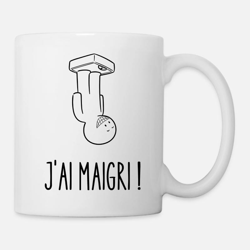 j'ai maigri - Mug blanc - blanc