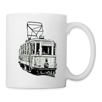Tram Strassenbahn Train - Tasse - Weiß - Rechts