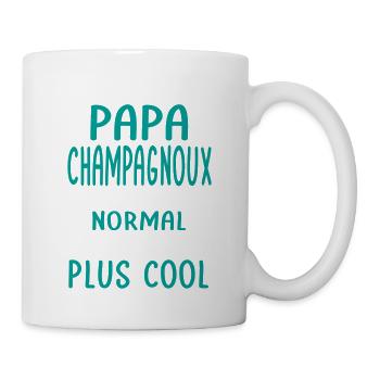 J'ai un papa Champagnoux plus cool - Mug blanc - blanc - Droite