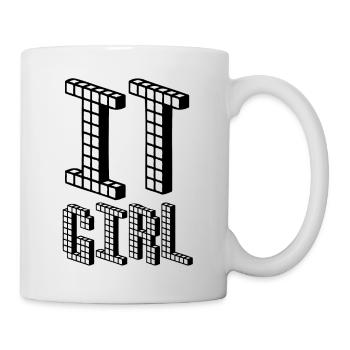 IT Girl | Nerd | Computer | Informatikerin - Tasse - Weiß - Rechts