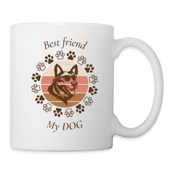 Bester Freund mein Hund - Tasse - Weiß - Rechts