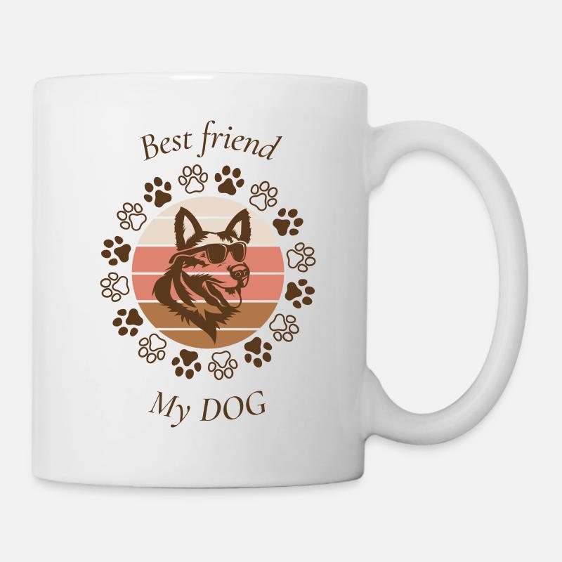Meilleur ami mon chien - Mug blanc - blanc