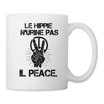 Hippie humour peace and love phrase drôle - Mug blanc - blanc - Droite