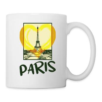 Paris France Ville Skyline Coeur Love Home - Mug blanc - blanc - Droite