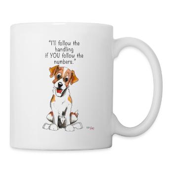Jack Rusel Agilität - Tasse - Weiß - Rechts