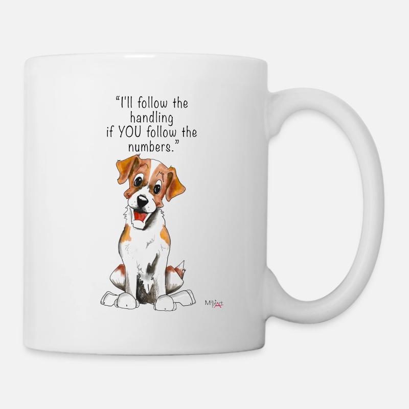 Jack Rusel Agilität - Tasse - Weiß