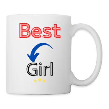 best girl / meilleur fille - Mug blanc - blanc - Droite