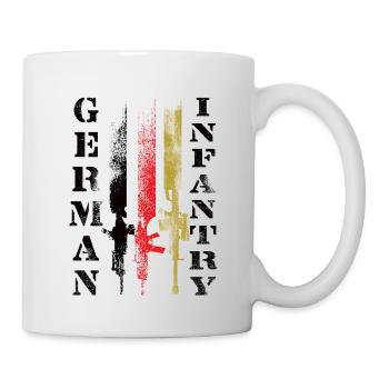Deutsche Infanterie - Tasse - Weiß - Rechts