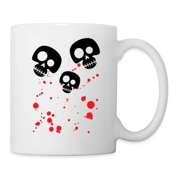 Skullhead Combined With Blood - Mug - white - Right