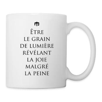 lumiere - Mug blanc - blanc - Droite