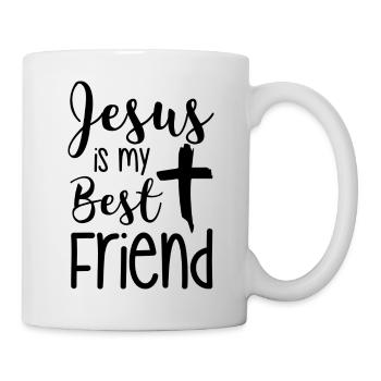 Jésus est mon meilleur ami - Mug blanc - blanc - Droite