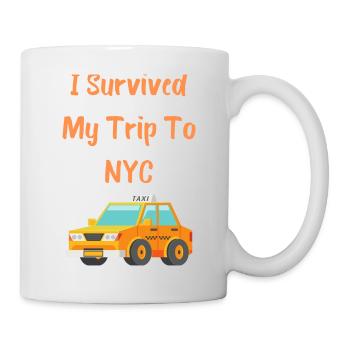 J’ai survécu à mon voyage à New York - Mug blanc - blanc - Droite