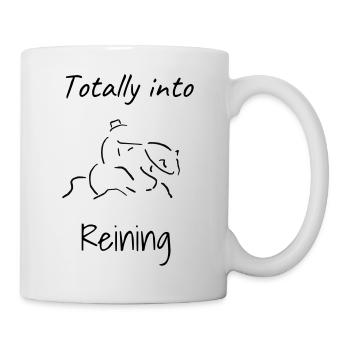 Totalement dans reining - Mug blanc - blanc - Droite