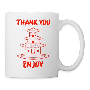 Asiatisches Chinesisches Essen Dim Sum I Geschenk - Tasse - Weiß - Rechts