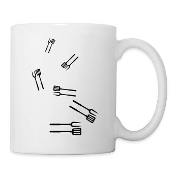 Grill tongs Grill Symbol - Mug - white - Right