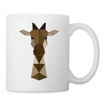 Giraffe geometrisch - Tasse - Weiß - Rechts