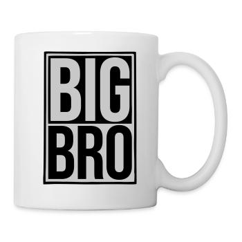Shield Big Bro Logo - Mug blanc - blanc - Droite