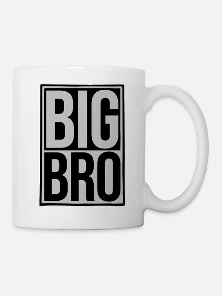Schild Big Bro Logo - Tasse - Weiß