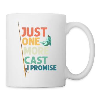 Just One More Cast I Promise Fishing Angler - Mug - white - Right