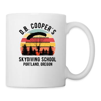 DB Coopers Skydiving School Portland Oregon - Mug - white - Right