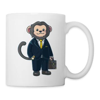 Business monkey - Tasse - Weiß - Rechts