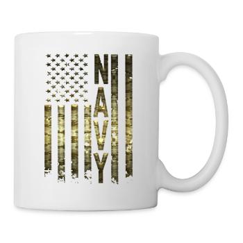 Army military navy armed forces soldier freedom - Mug - white - Right