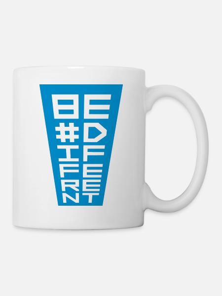 Be different Logo Design - Tasse - Weiß