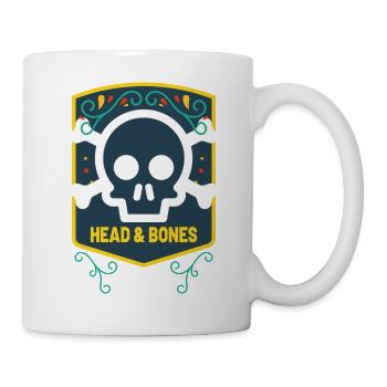 Head and bones - Mug - white - Right