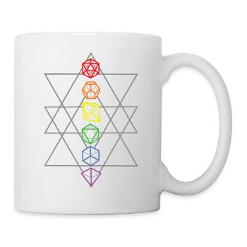 Rainbow Shapes - Tasse - Weiß - Rechts
