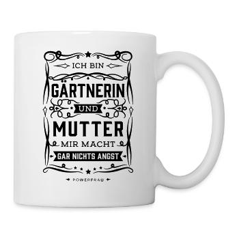 Gärtnerin Lustig Spruch Geschenke für Gärtnerin - Tasse - Weiß - Rechts
