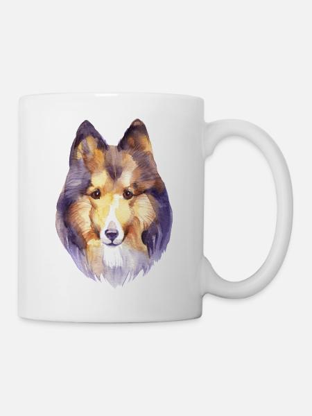 Shetland Sheltie Hundebesitzer Hundeliebhaber - Tasse - Weiß