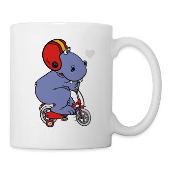 bike bike excursion sport hippo hippo children - Mug - white - Right