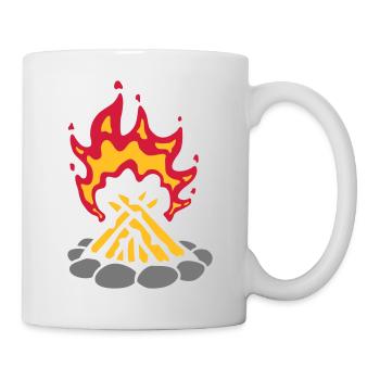 Feu de camp Stones Feu de camping - Mug blanc - blanc - Droite