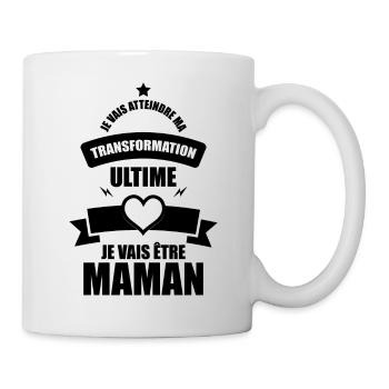 ma transformation ultime je vais être maman - Mug blanc - blanc - Droite