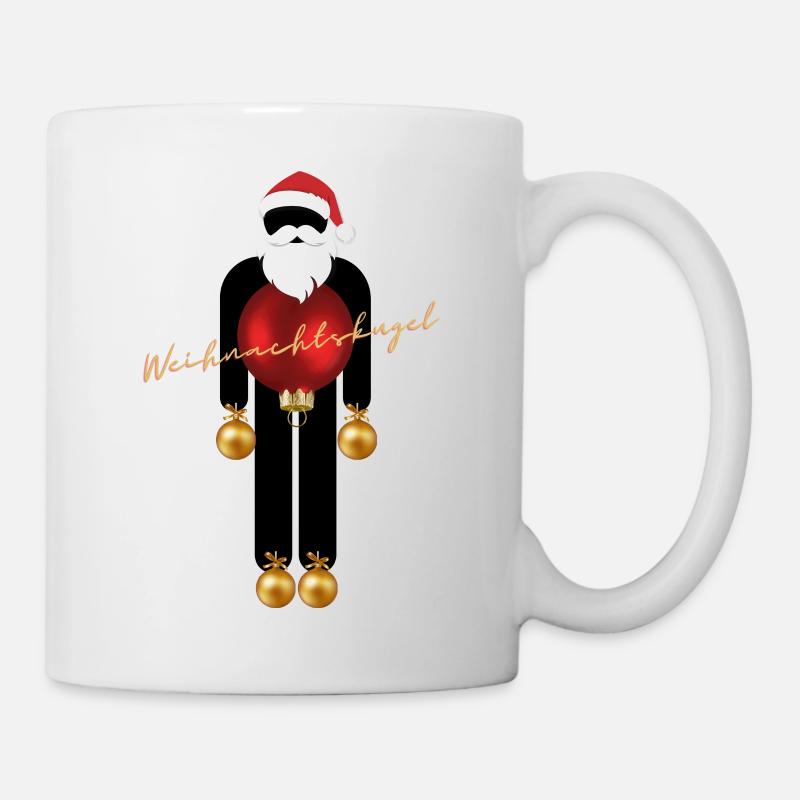 Weihnachtskugel - Tasse - Weiß