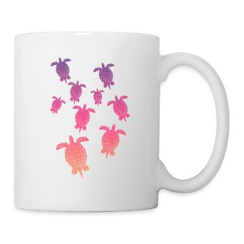 Schildkröten Turtle - Tasse - Weiß - Rechts