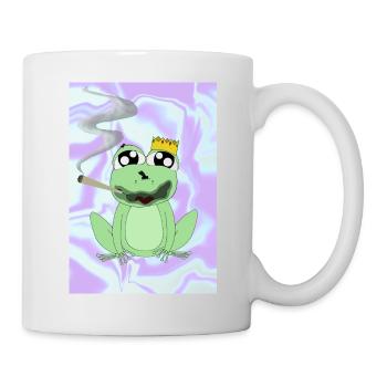 Totally Frogeed - This Frog Smoked Good Weed - Tasse - Weiß - Rechts