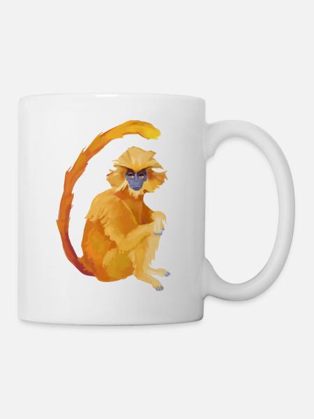 langur - Tasse - Weiß