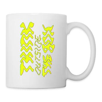 Think outside the box positive thoughts happy - Mug - white - Right