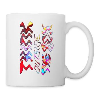 Think outside the box positive thoughts happy - Mug - white - Right