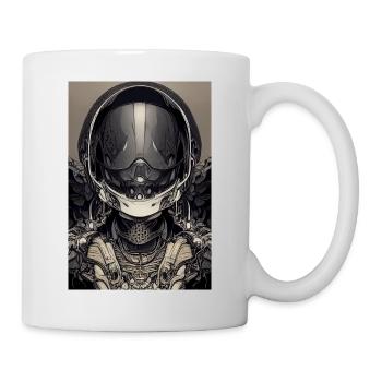 Abstract foreigner on a stick - Mug - white - Right