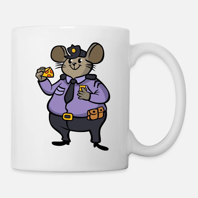 Mice Policeman / Policeman Mouse - Mug - white