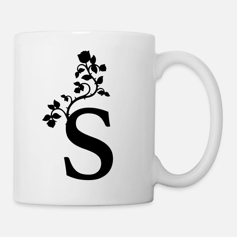 First letter S First name - Mug - white