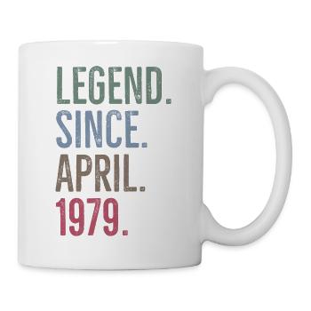 Légende depuis avril 1979 - Mug blanc - blanc - Droite