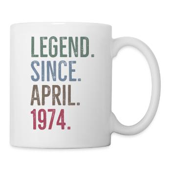 Légende depuis avril 1974 - Mug blanc - blanc - Droite