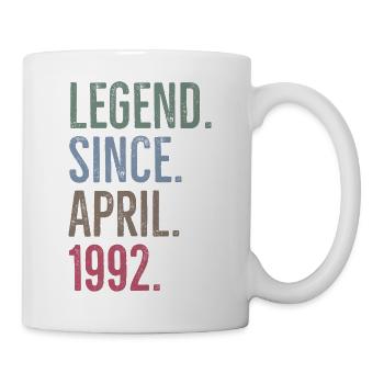 Légende depuis avril 1992 - Mug blanc - blanc - Droite