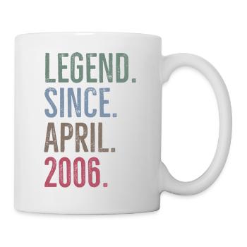 Légende depuis avril 2006 - Mug blanc - blanc - Droite