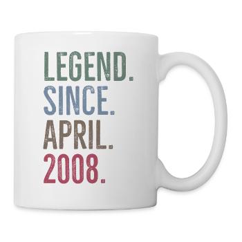 Légende depuis avril 2008 - Mug blanc - blanc - Droite